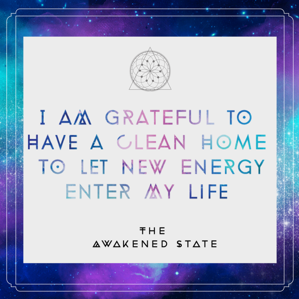 Gratitude Practice: I am grateful for a clean home to let new energy into my life!