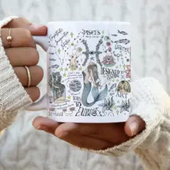 Spiritual holiday Gift Guide - zodiac mug etsy