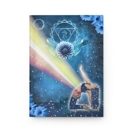 Throat Chakra Empowerment Hardcover Matte Journal, Spiritual Gift chakra gift Spiritual Journal Energy healing Journal Energy Work