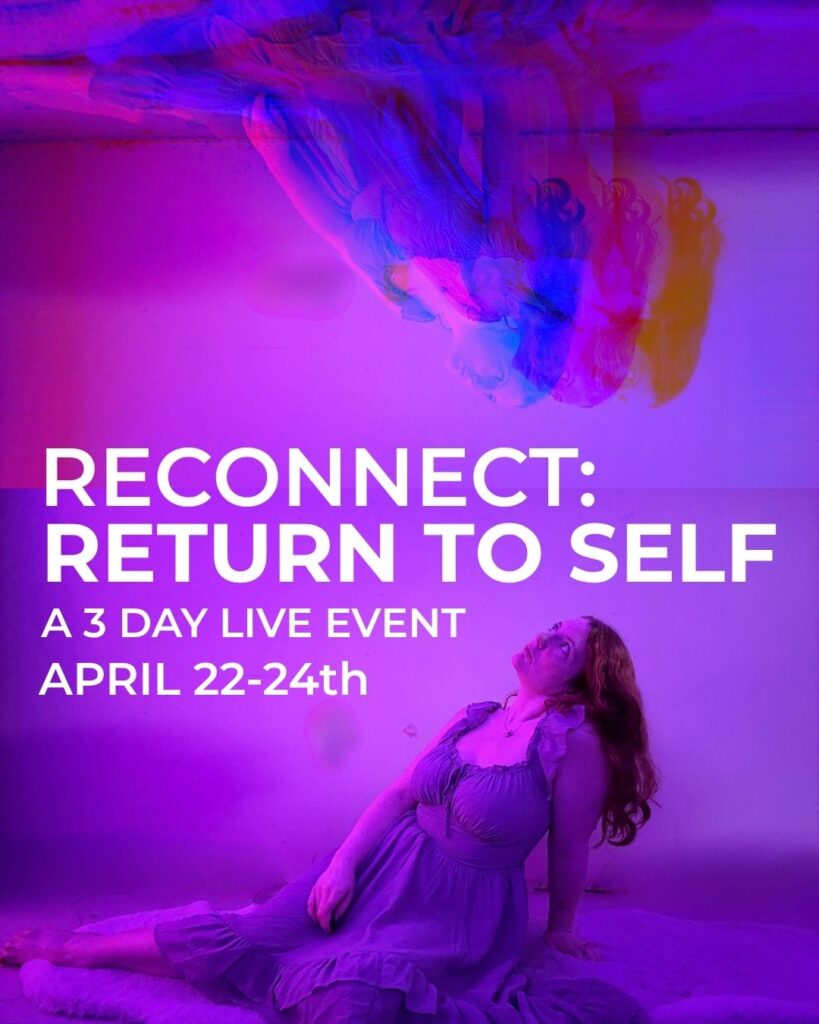 Reconnect Photo Example Reconnect: Return to Self - Live Event : how to reconnect with yourself ...